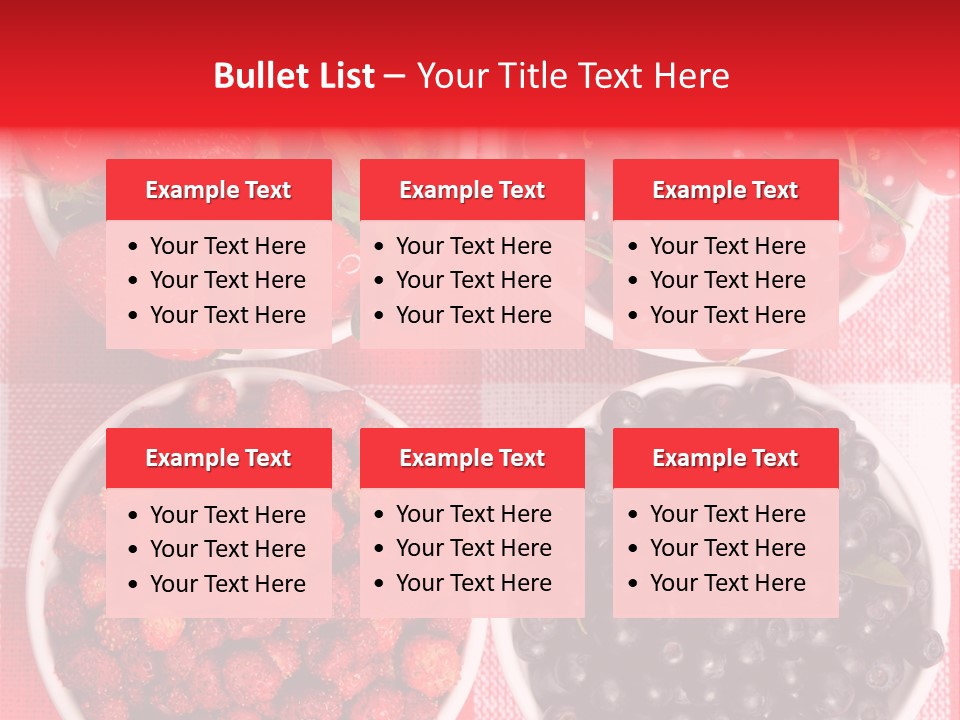 Delicious Blue Ripe PowerPoint Template