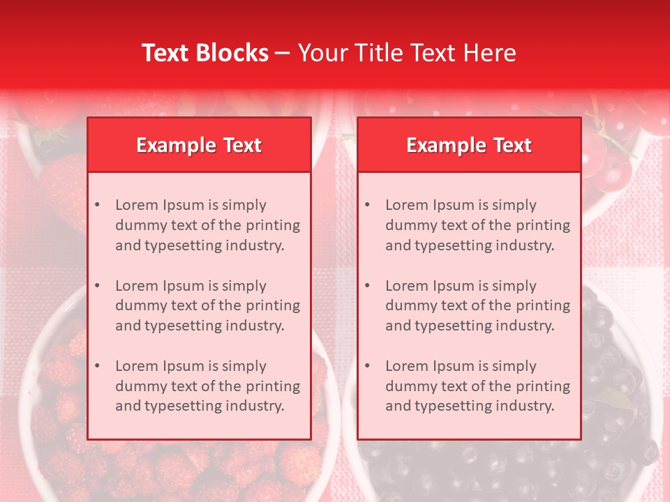 Delicious Blue Ripe PowerPoint Template