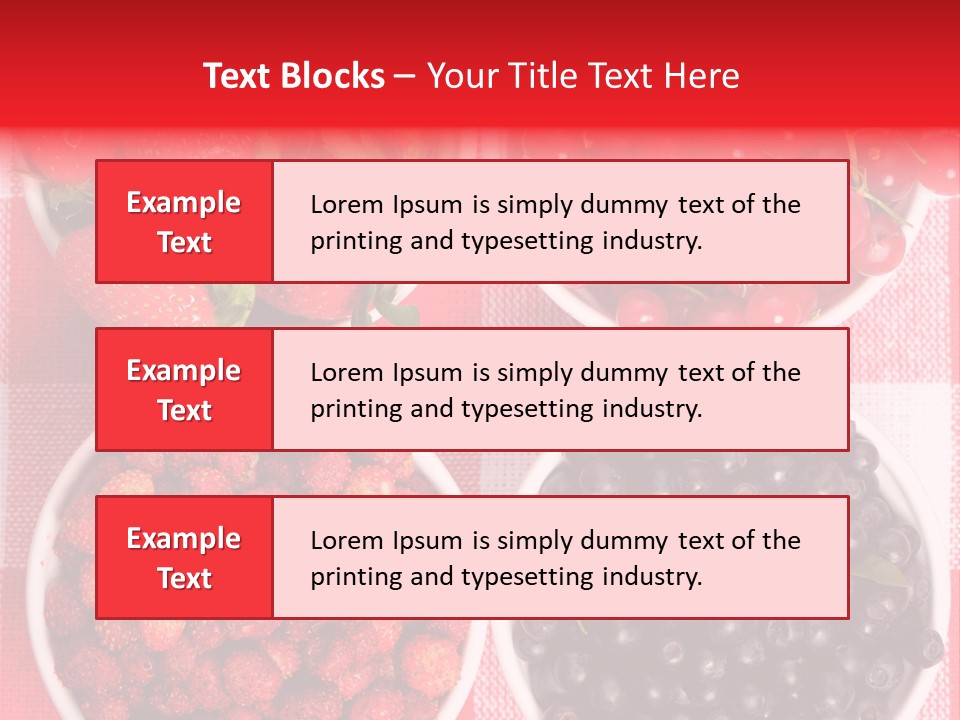 Delicious Blue Ripe PowerPoint Template