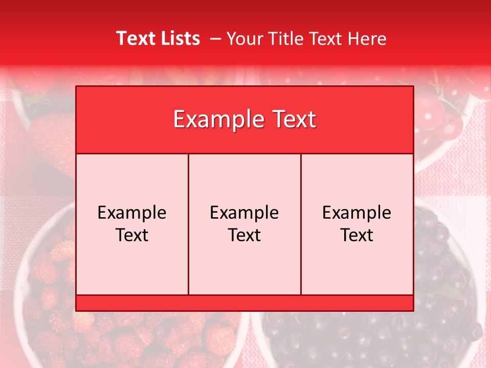Delicious Blue Ripe PowerPoint Template