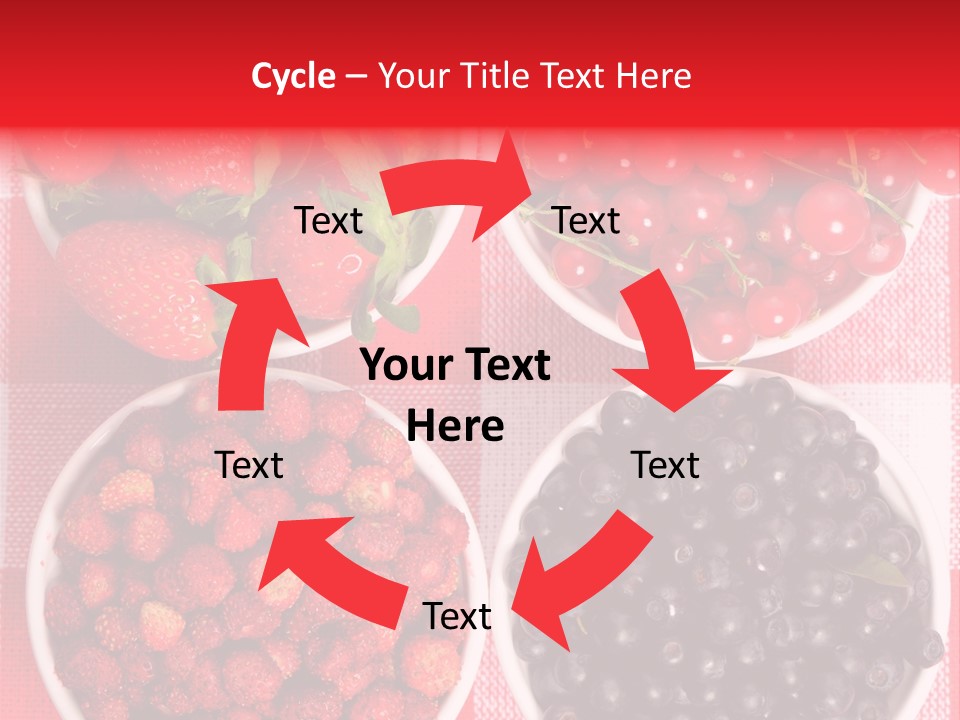 Delicious Blue Ripe PowerPoint Template