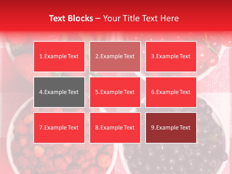 Delicious Blue Ripe PowerPoint Template