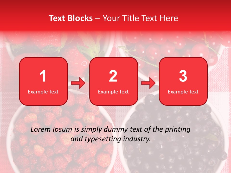 Delicious Blue Ripe PowerPoint Template