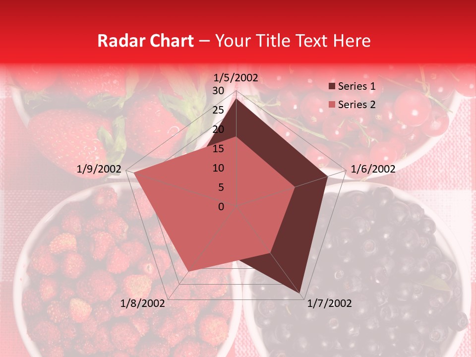 Delicious Blue Ripe PowerPoint Template