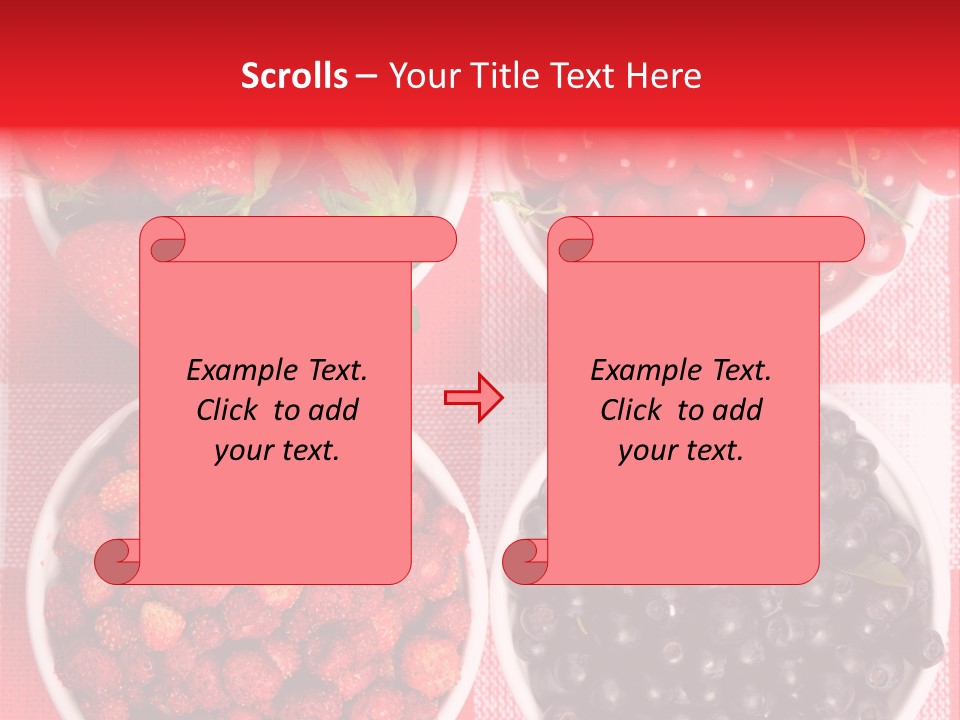 Delicious Blue Ripe PowerPoint Template