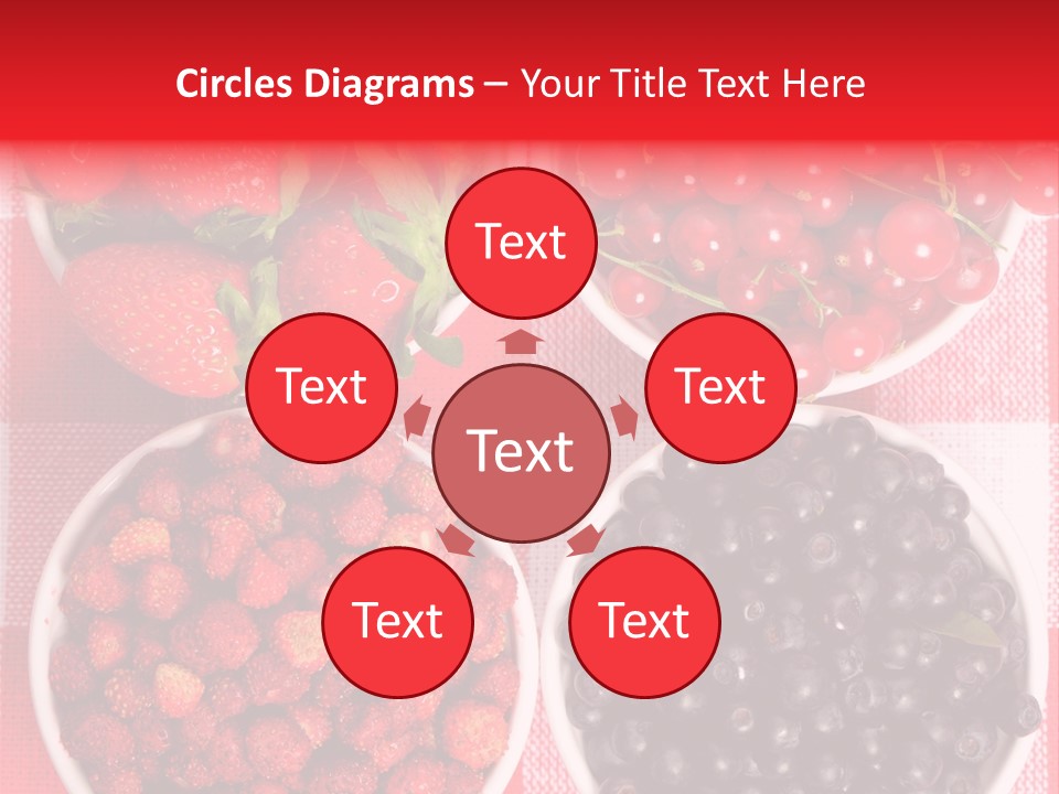 Delicious Blue Ripe PowerPoint Template