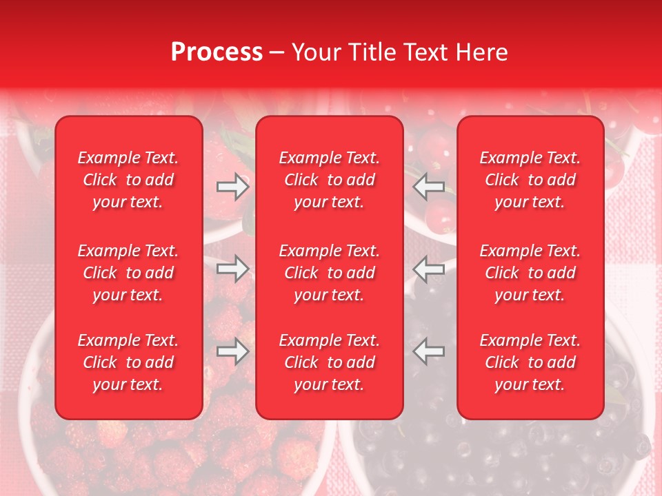 Delicious Blue Ripe PowerPoint Template