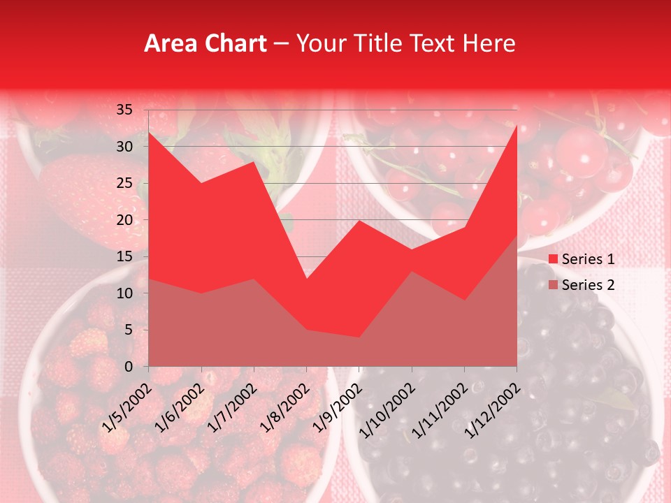 Delicious Blue Ripe PowerPoint Template