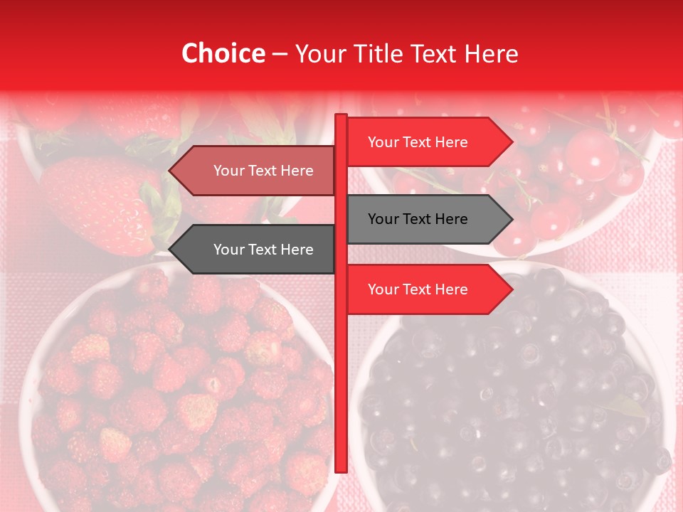 Delicious Blue Ripe PowerPoint Template