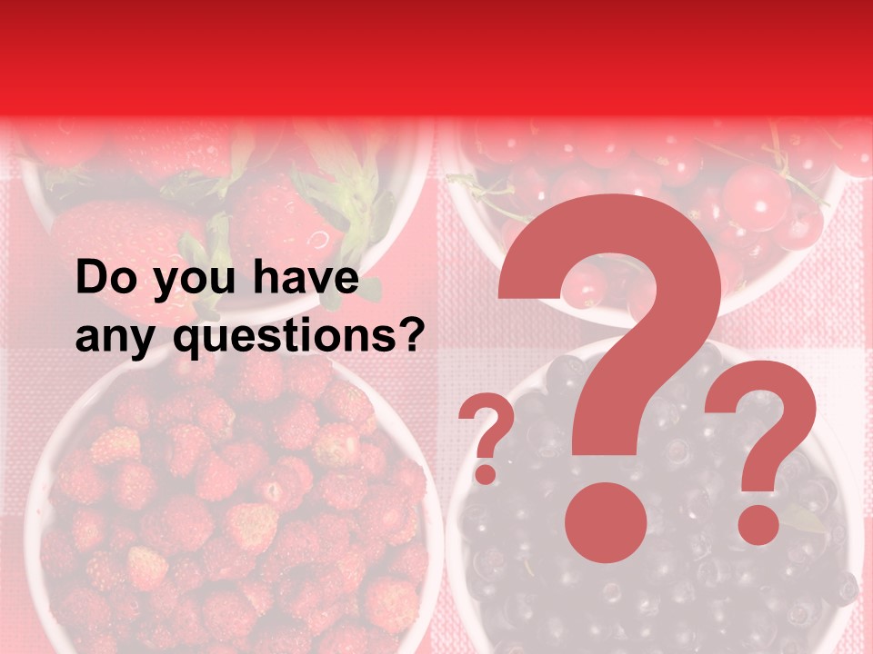 Delicious Blue Ripe PowerPoint Template