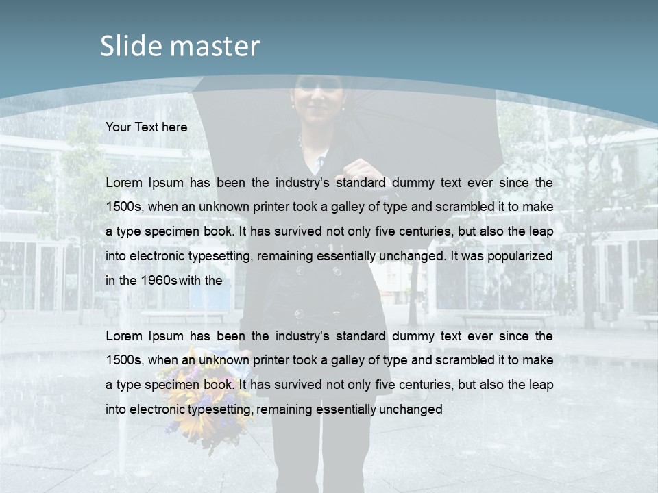 Young Water Sky PowerPoint Template