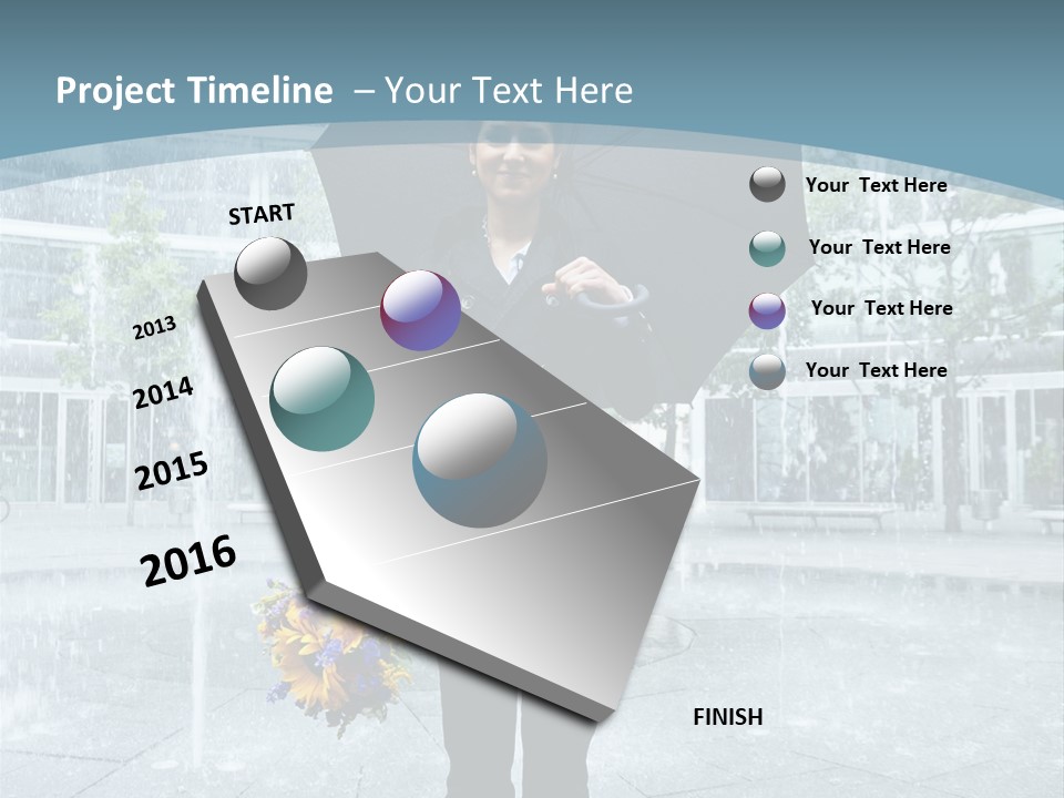 Young Water Sky PowerPoint Template