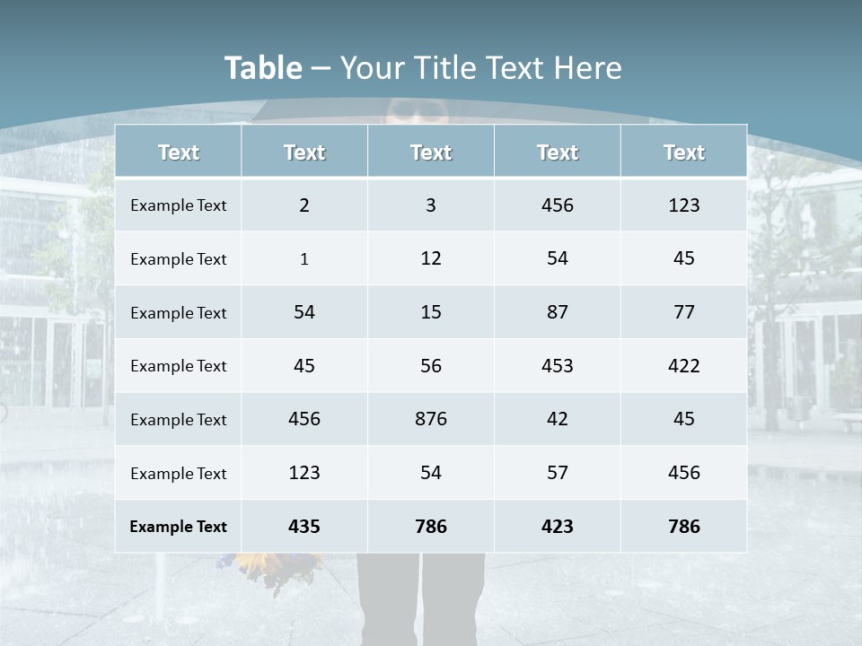 Young Water Sky PowerPoint Template