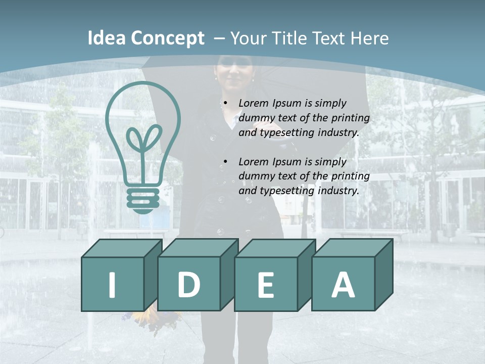 Young Water Sky PowerPoint Template