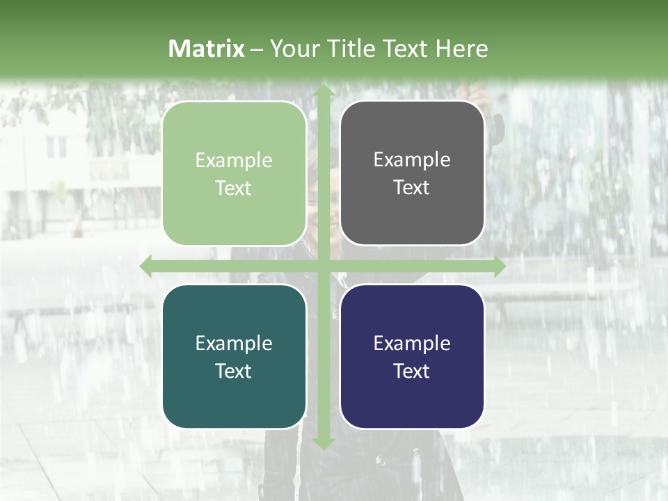 Rain Lady Water PowerPoint Template