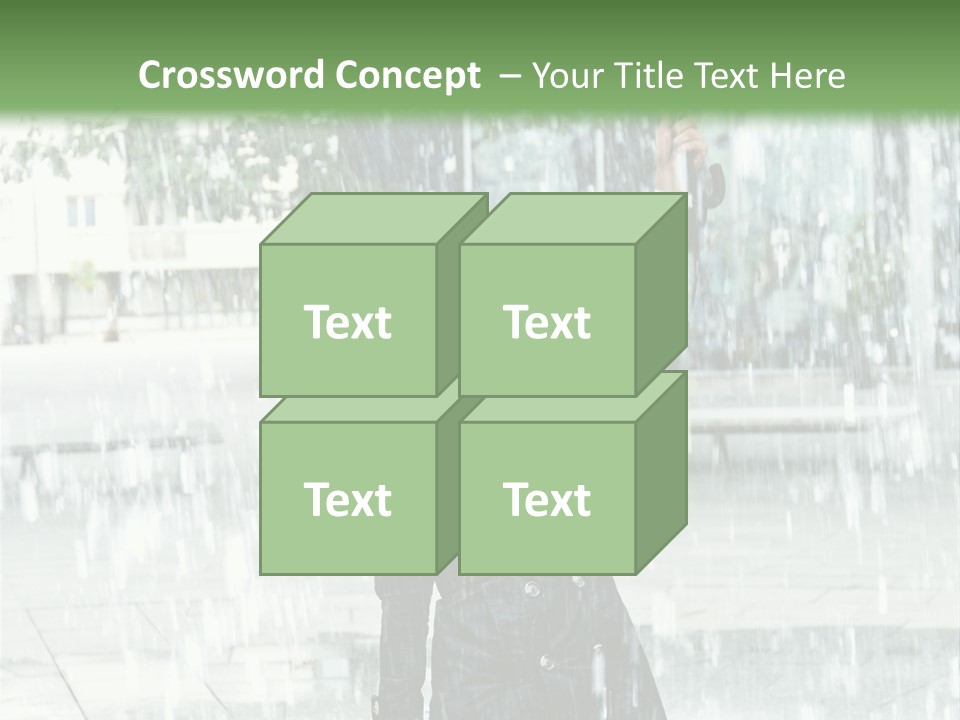 Rain Lady Water PowerPoint Template