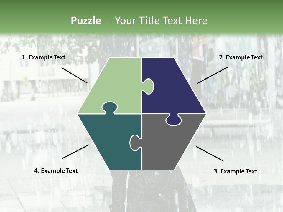 Rain Lady Water PowerPoint Template