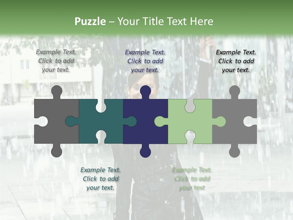 Rain Lady Water PowerPoint Template