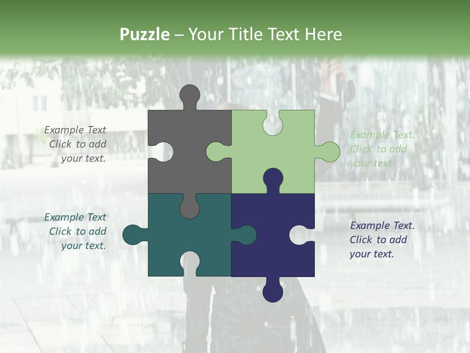 Rain Lady Water PowerPoint Template