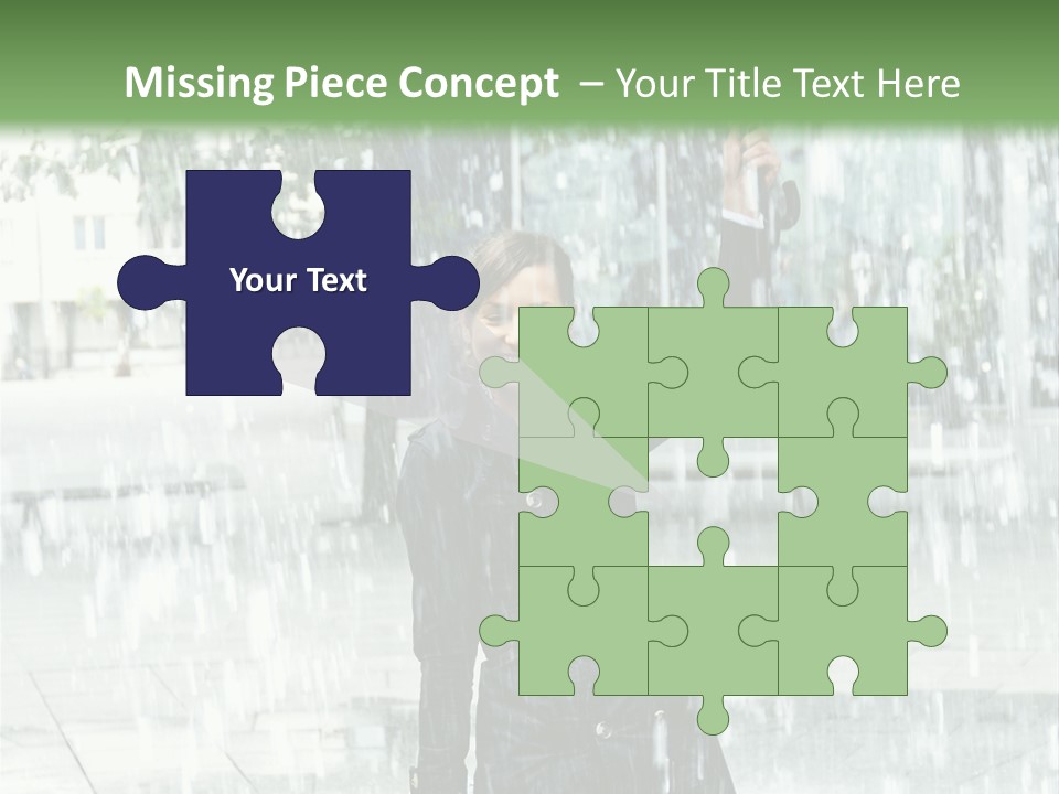 Rain Lady Water PowerPoint Template