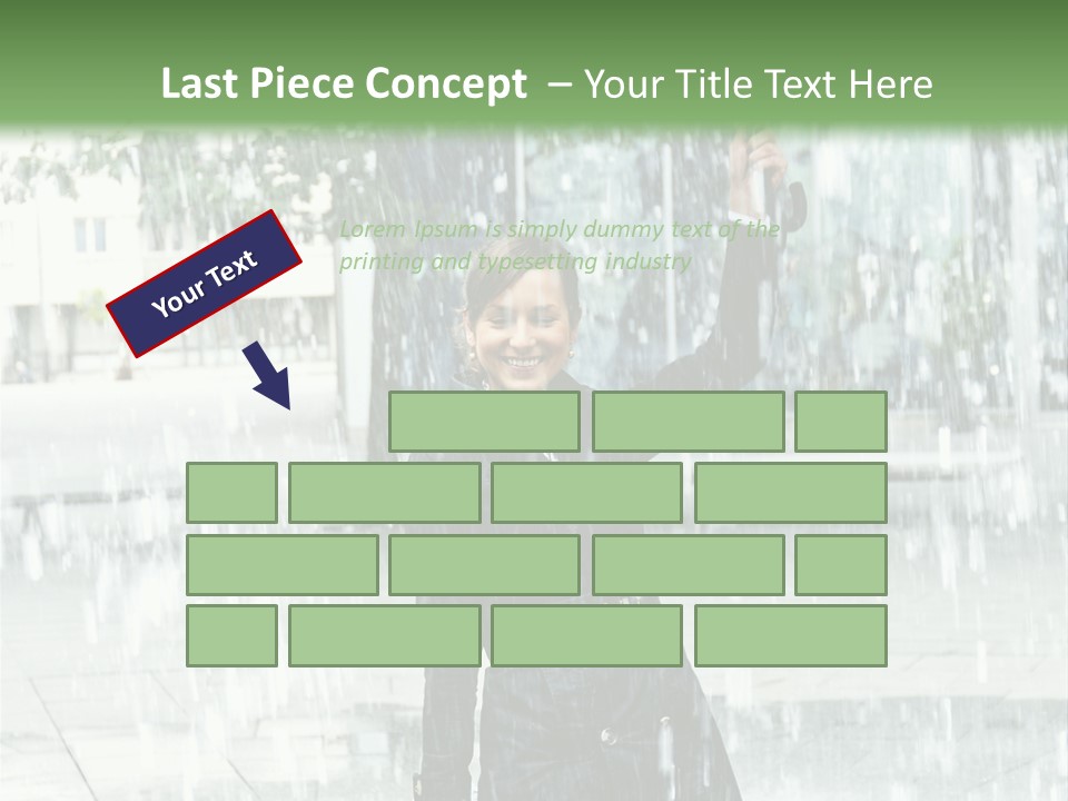 Rain Lady Water PowerPoint Template