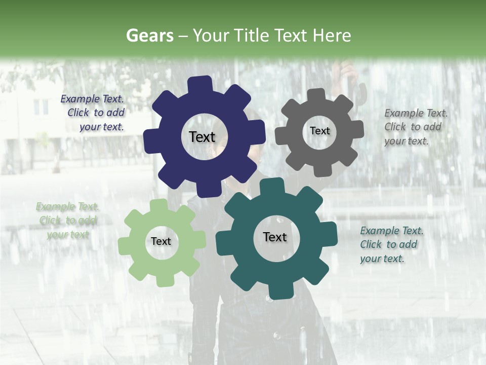 Rain Lady Water PowerPoint Template