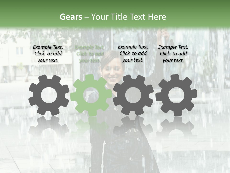 Rain Lady Water PowerPoint Template