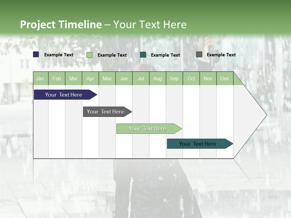 Rain Lady Water PowerPoint Template