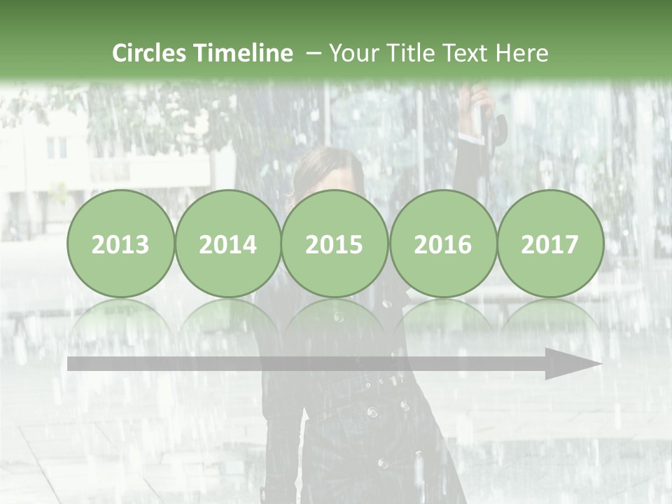 Rain Lady Water PowerPoint Template