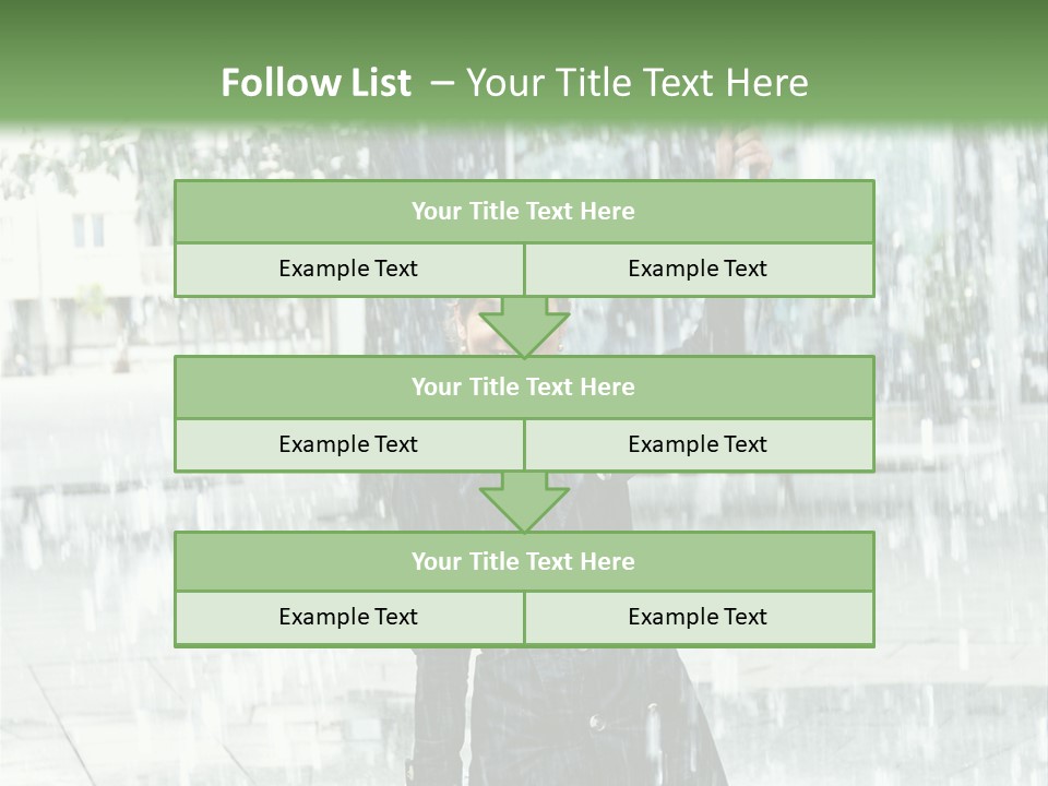 Rain Lady Water PowerPoint Template