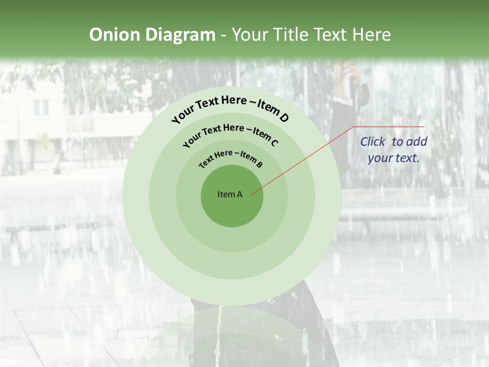 Rain Lady Water PowerPoint Template