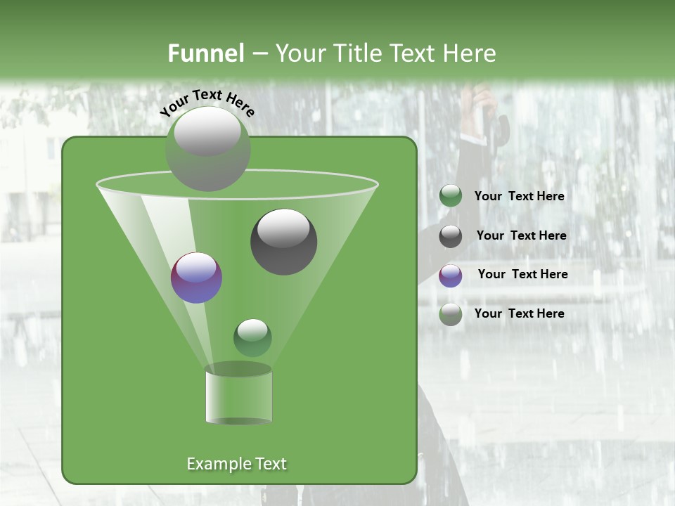 Rain Lady Water PowerPoint Template