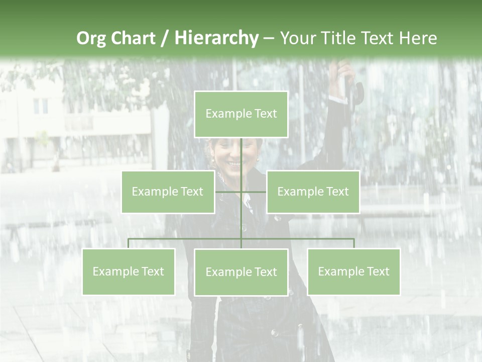 Rain Lady Water PowerPoint Template