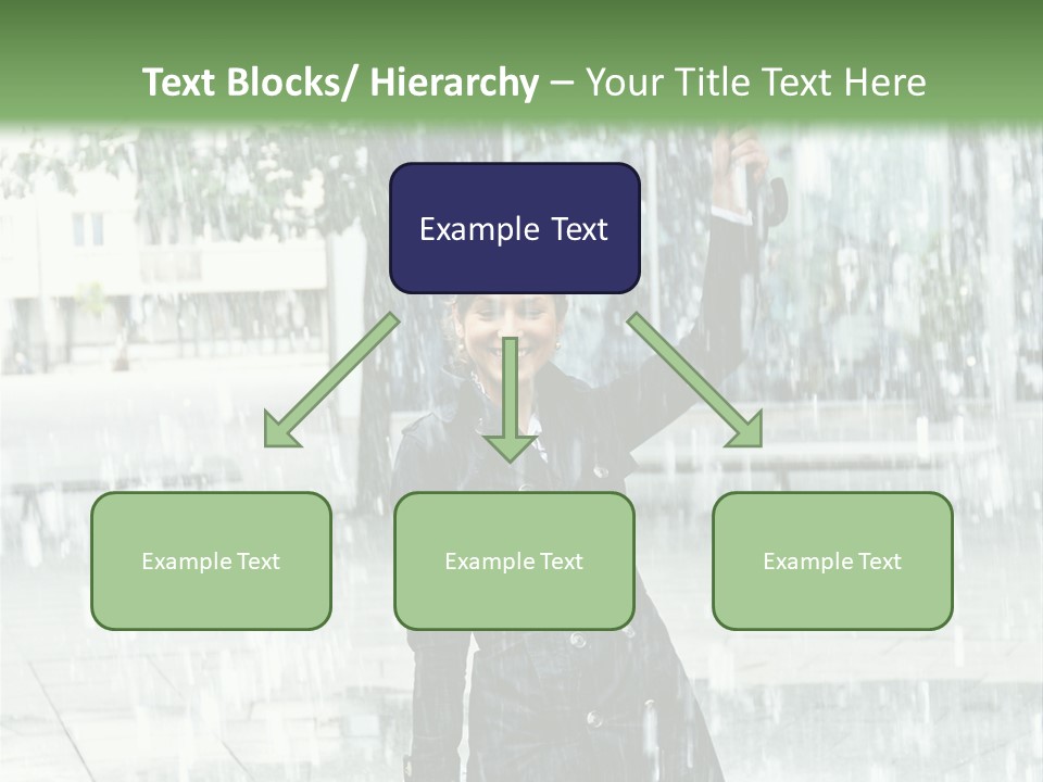 Rain Lady Water PowerPoint Template