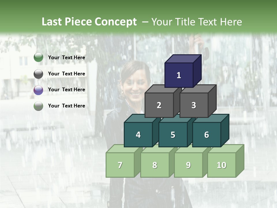 Rain Lady Water PowerPoint Template