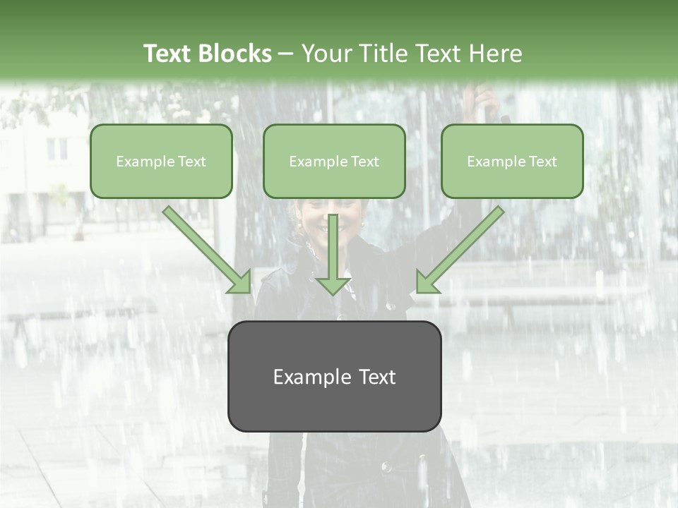 Rain Lady Water PowerPoint Template