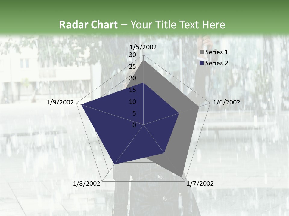 Rain Lady Water PowerPoint Template