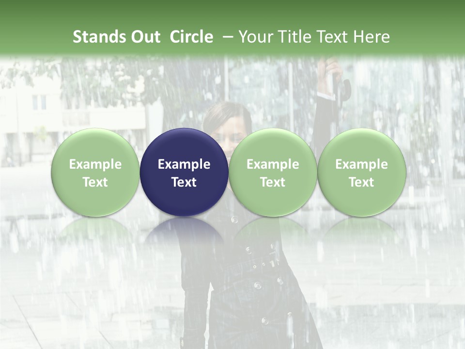 Rain Lady Water PowerPoint Template