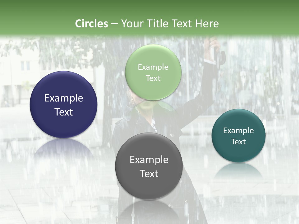 Rain Lady Water PowerPoint Template