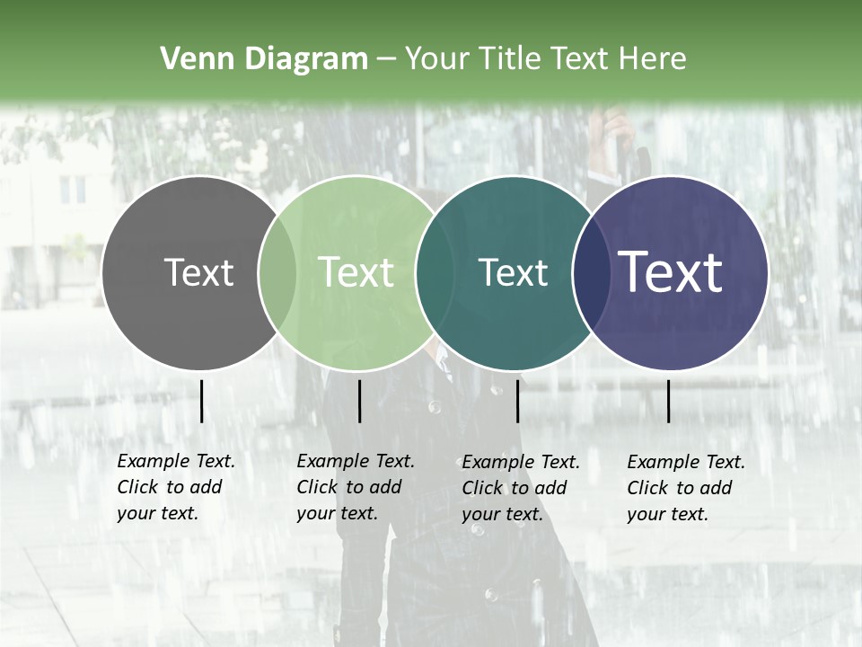 Rain Lady Water PowerPoint Template