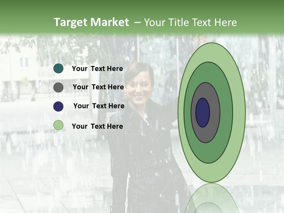 Rain Lady Water PowerPoint Template