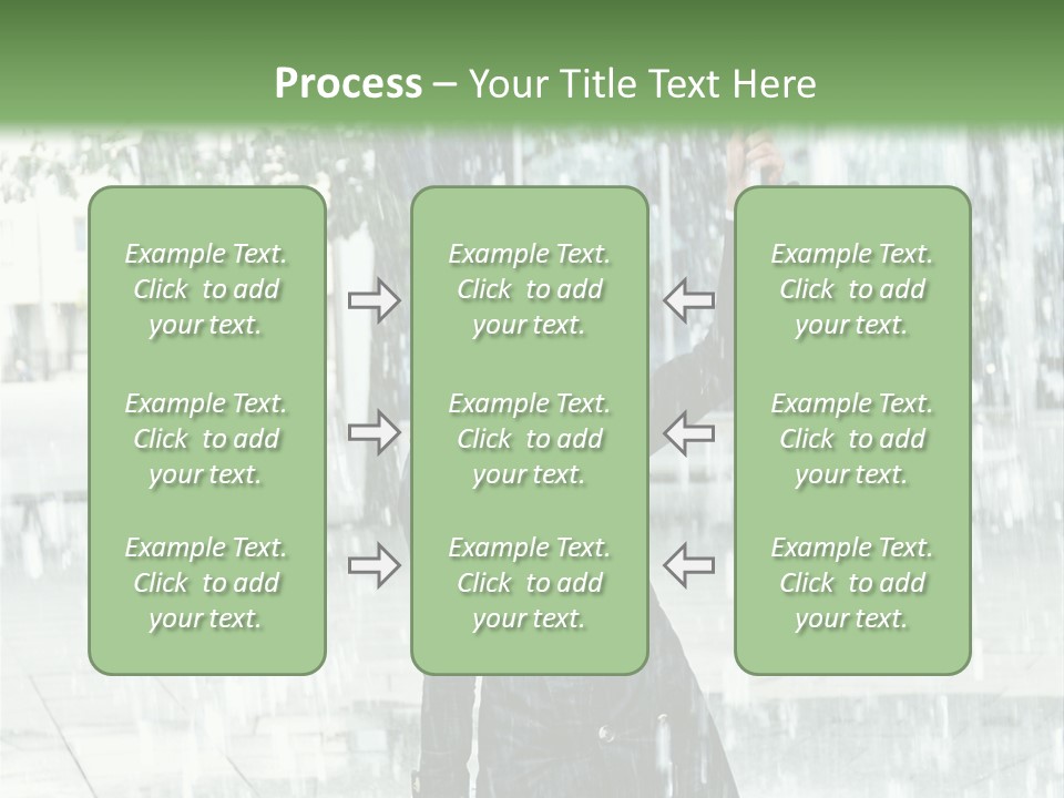 Rain Lady Water PowerPoint Template