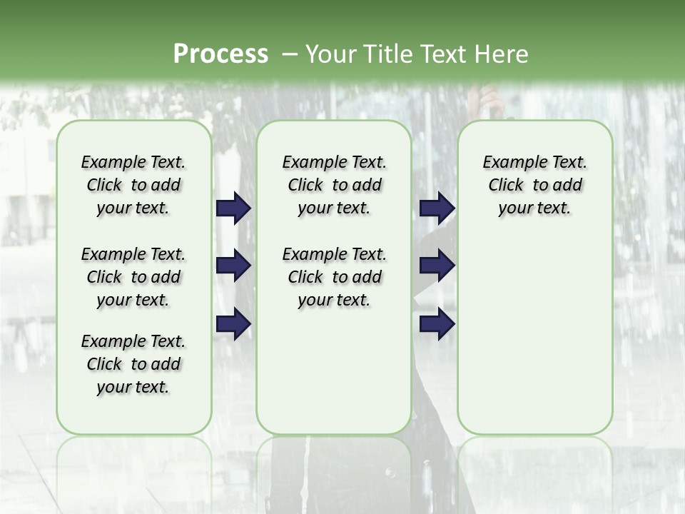 Rain Lady Water PowerPoint Template