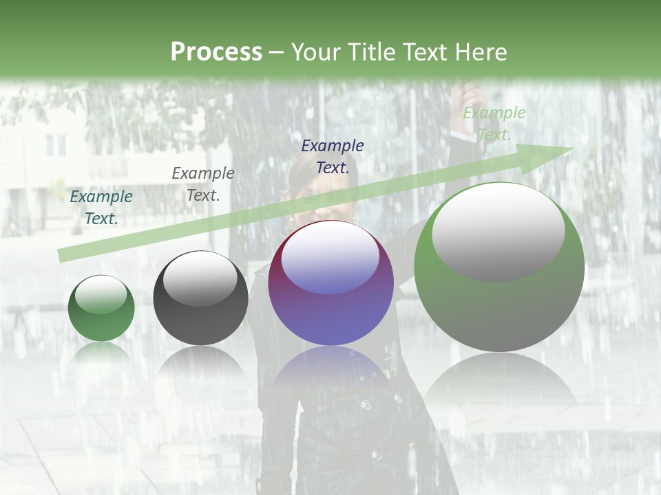 Rain Lady Water PowerPoint Template