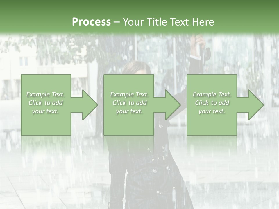 Rain Lady Water PowerPoint Template