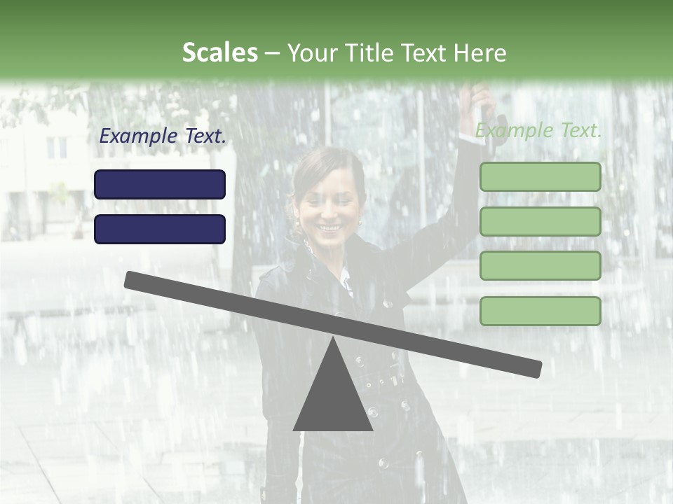 Rain Lady Water PowerPoint Template