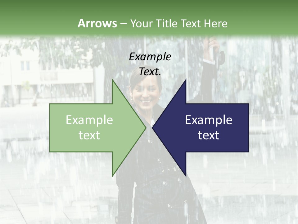 Rain Lady Water PowerPoint Template