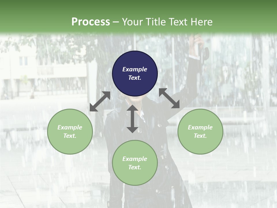 Rain Lady Water PowerPoint Template