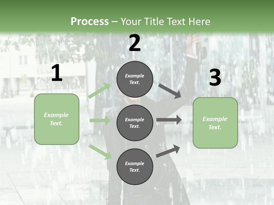 Rain Lady Water PowerPoint Template