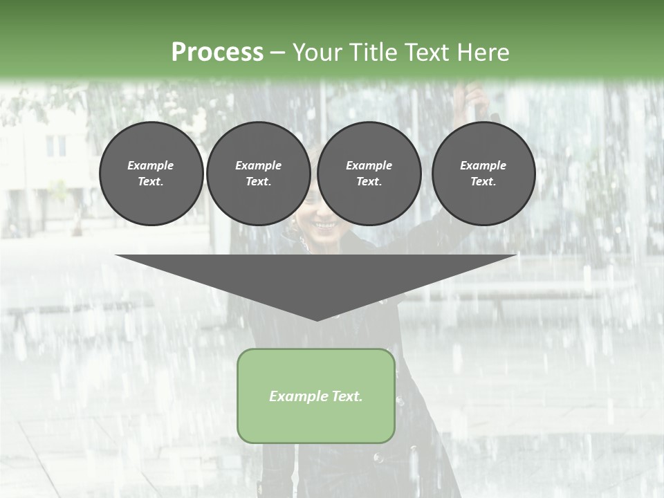 Rain Lady Water PowerPoint Template